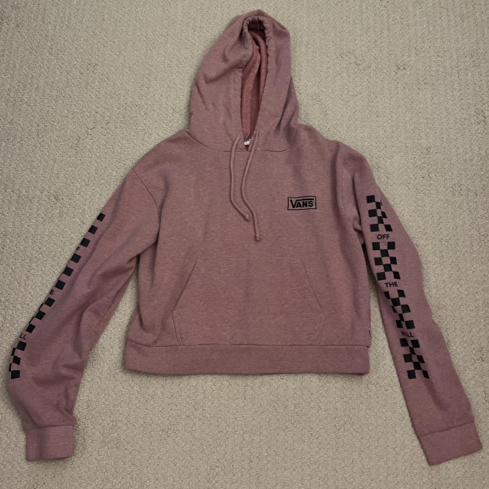 Vans Pink Cropped Hoodie